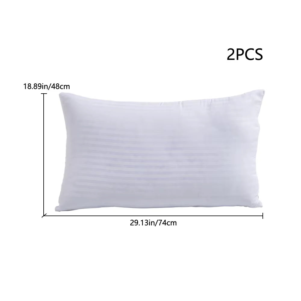 【】Polyester Bed Pillow Insert 2-Pack Replaceable Washable