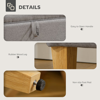 Linen Storage Ottoman for Storage Box, Bed End, Shoe Bench, Seating