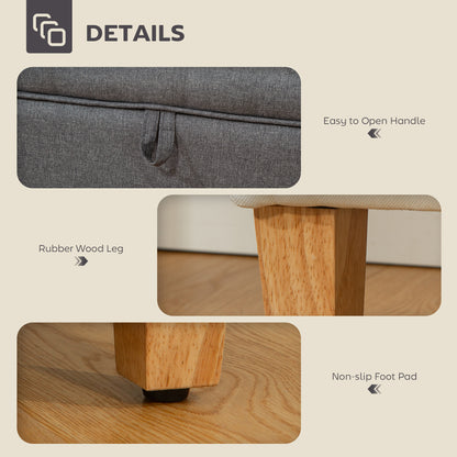 Linen Storage Ottoman for Storage Box, Bed End, Shoe Bench, Seating