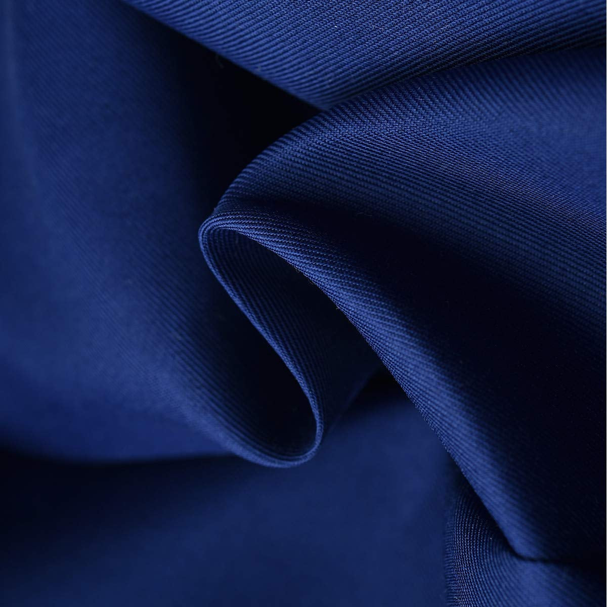 Canvas Storage Baskets [6-Pack] Small Fabric Storage Bins Toy Storage Baskets Empty Gift Baskets Shelf Baskets Decorative Basket with Rope Handles for Home Office(Navy Blue, 12 X 8 X 5 Inch)