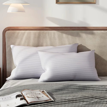【】Polyester Bed Pillow Insert 2-Pack Replaceable Washable
