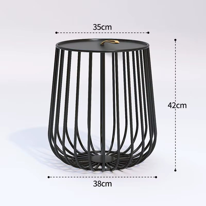 Cat Cage Coffee Table Wind Iron Art Creative Simple Sofa Coffee Table Metal Living Room Office Bedroom Coffee Table Side Table
