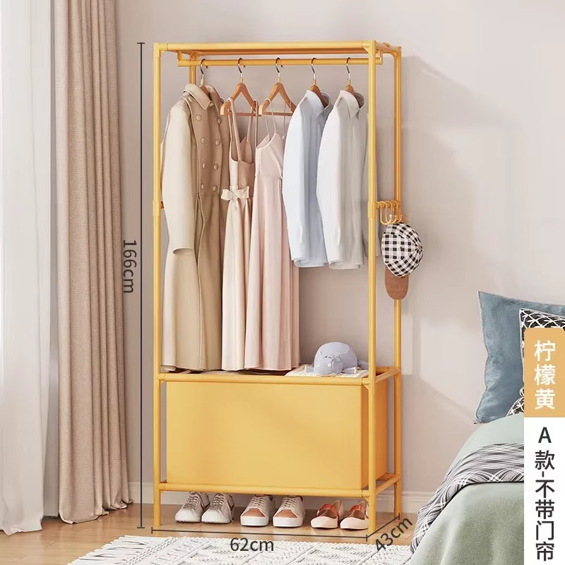 Wardrobe Clothes Hanger Storage Locker Open Closets Dressing Rooms Cabinets Folding Bed Wardrobes Assembly Closet for Clothes