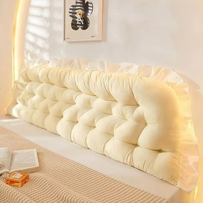 Rectangular Fashion Headboard Pillow Reading Bed Pillow for Sitting in Bed with Removable Cover
