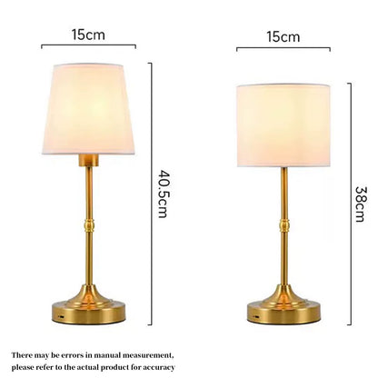 Cordless Table Lamps Rechargeable Battery Lamp with 3-Level Dimmable Fabric Touch Bedside Lamps for Bedroom, Living Room