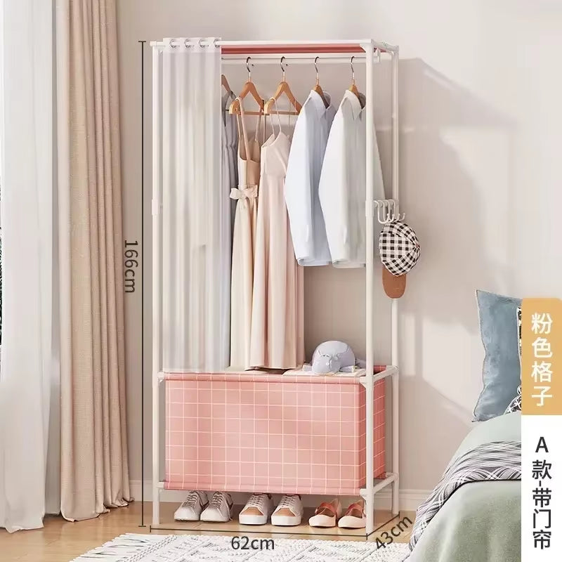 Wardrobe Clothes Hanger Storage Locker Open Closets Dressing Rooms Cabinets Folding Bed Wardrobes Assembly Closet for Clothes