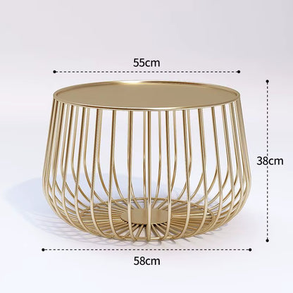 Cat Cage Coffee Table Wind Iron Art Creative Simple Sofa Coffee Table Metal Living Room Office Bedroom Coffee Table Side Table