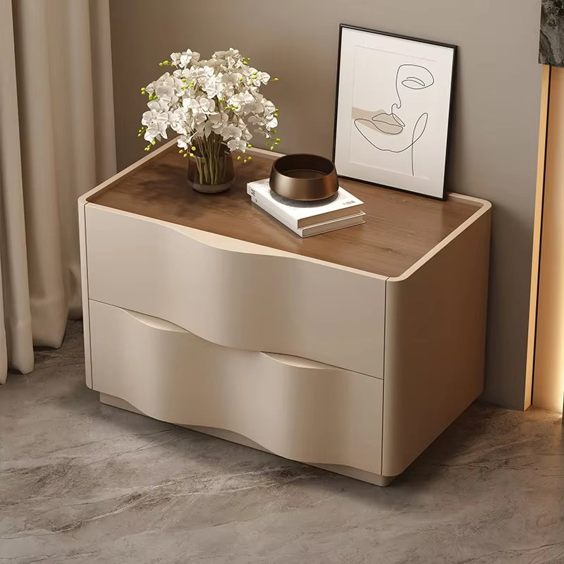 Bedroom Furniture Luxury Cream Style Bedside Tables Nightstands Night Table Side Table Storage Locker Nightstand Home Furniture