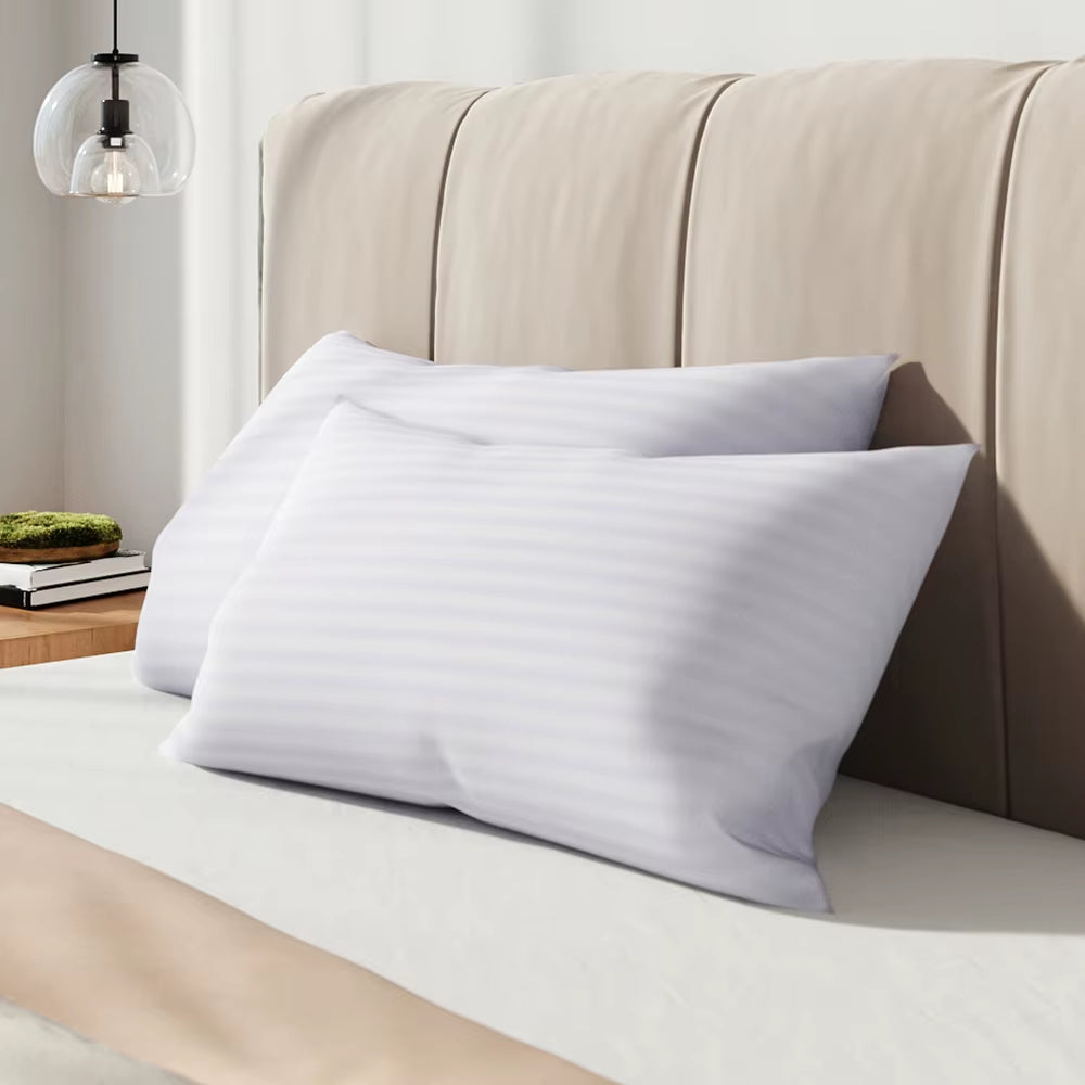 【】Polyester Bed Pillow Insert 2-Pack Replaceable Washable
