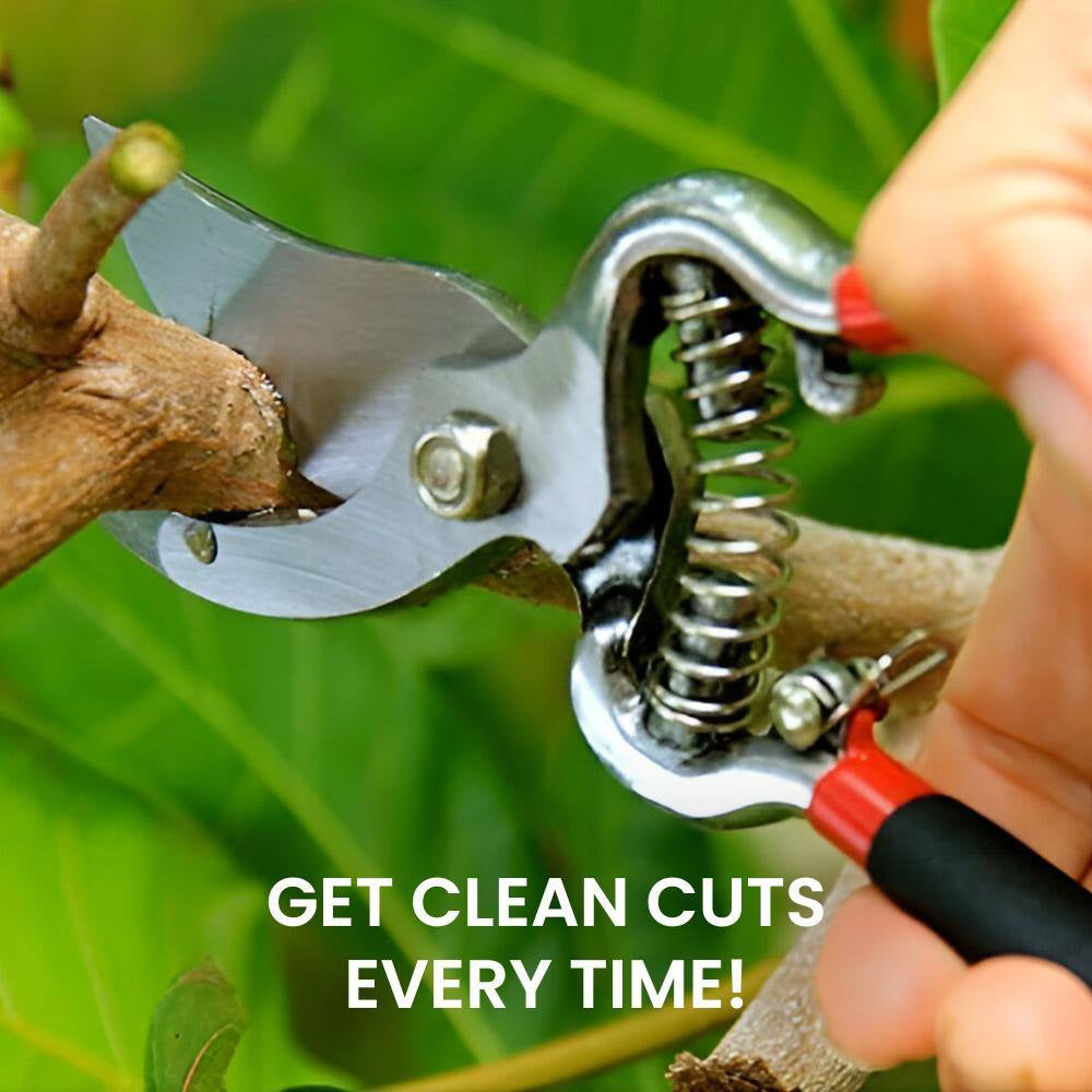 8 In. Indestructible All Steel Pruning Shears Scissors Clippers