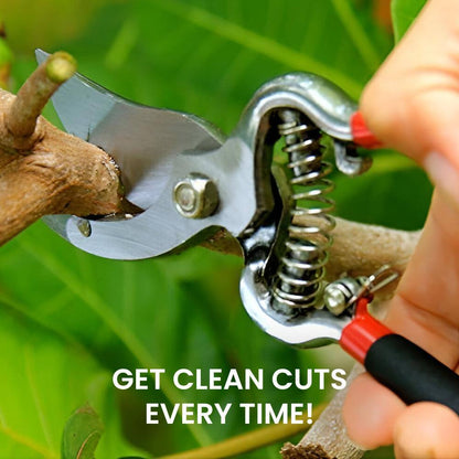8 In. Indestructible All Steel Pruning Shears Scissors Clippers