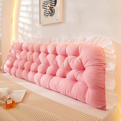 Rectangular Fashion Headboard Pillow Reading Bed Pillow for Sitting in Bed with Removable Cover