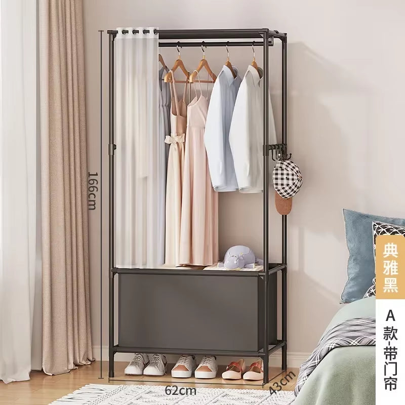 Wardrobe Clothes Hanger Storage Locker Open Closets Dressing Rooms Cabinets Folding Bed Wardrobes Assembly Closet for Clothes