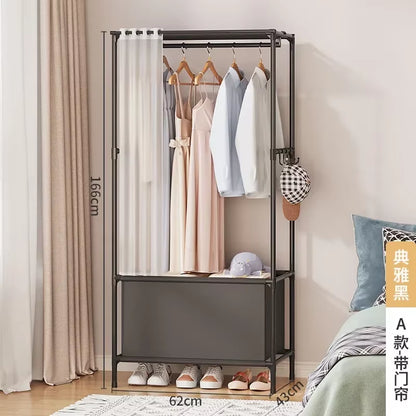 Wardrobe Clothes Hanger Storage Locker Open Closets Dressing Rooms Cabinets Folding Bed Wardrobes Assembly Closet for Clothes