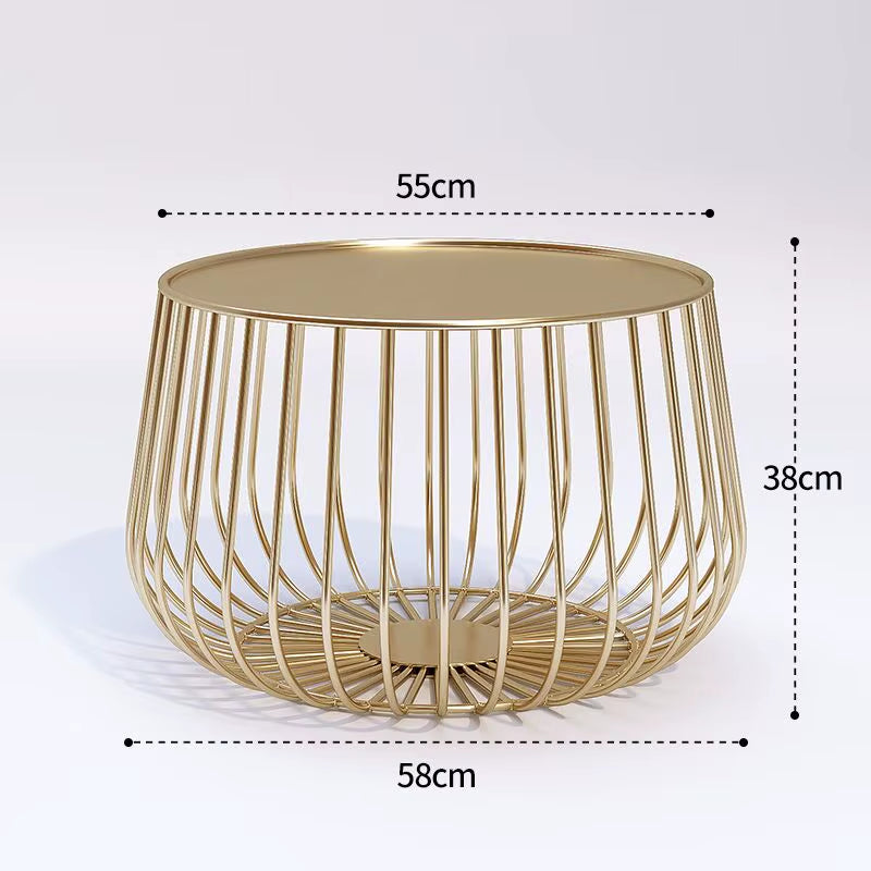 Cat Cage Coffee Table Wind Iron Art Creative Simple Sofa Coffee Table Metal Living Room Office Bedroom Coffee Table Side Table