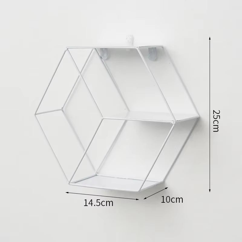 Wall Mounted Floating Shelves Decorative Shelves Circular Storage Rack Creative Plant Flower Pot Tray Nordic Home Decoration