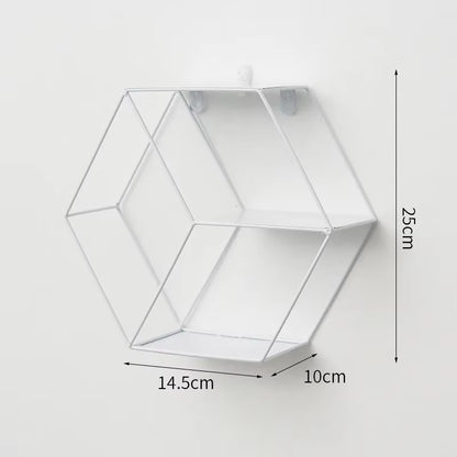 Wall Mounted Floating Shelves Decorative Shelves Circular Storage Rack Creative Plant Flower Pot Tray Nordic Home Decoration