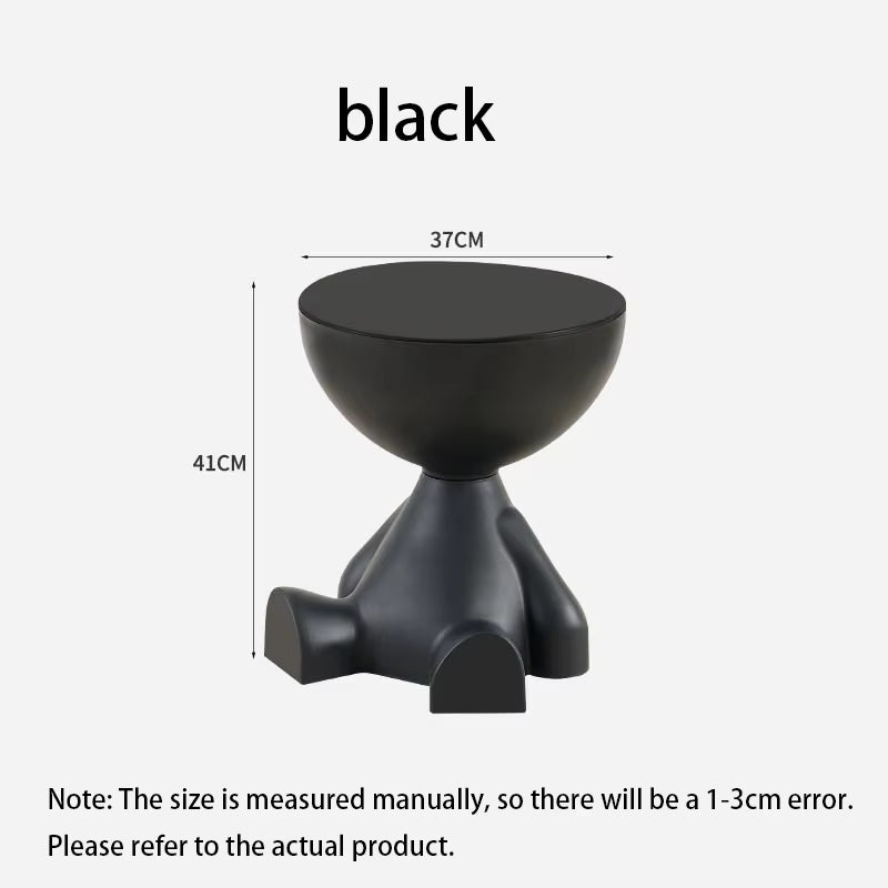 Customized Cartoon Sofa Side Table Creative Flat Head Coffee Table Small Home Plastic Coffee Table Furniture Side Table
