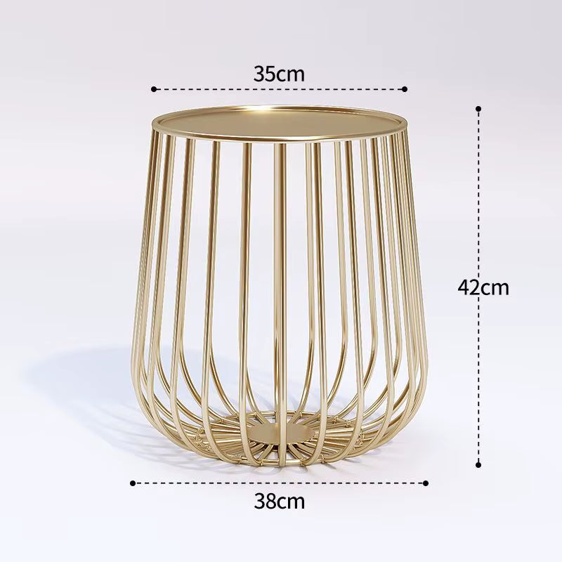Cat Cage Coffee Table Wind Iron Art Creative Simple Sofa Coffee Table Metal Living Room Office Bedroom Coffee Table Side Table