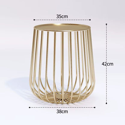 Cat Cage Coffee Table Wind Iron Art Creative Simple Sofa Coffee Table Metal Living Room Office Bedroom Coffee Table Side Table