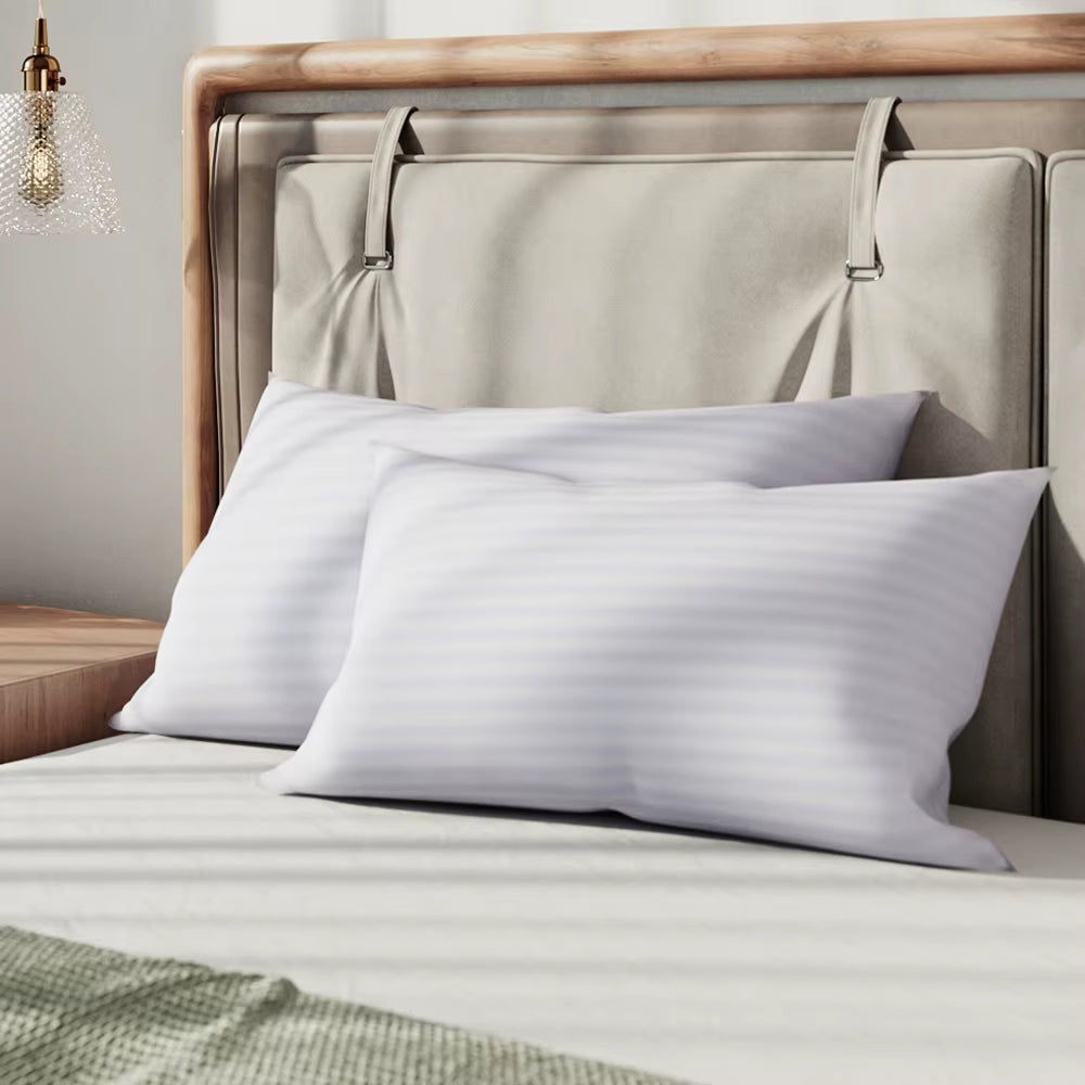 【】Polyester Bed Pillow Insert 2-Pack Replaceable Washable