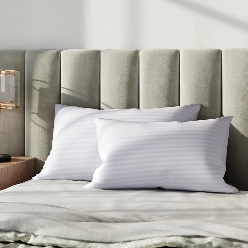 【】Polyester Bed Pillow Insert 2-Pack Replaceable Washable