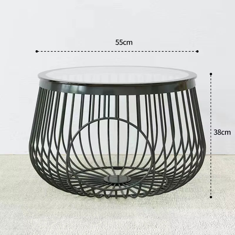 Cat Cage Coffee Table Wind Iron Art Creative Simple Sofa Coffee Table Metal Living Room Office Bedroom Coffee Table Side Table
