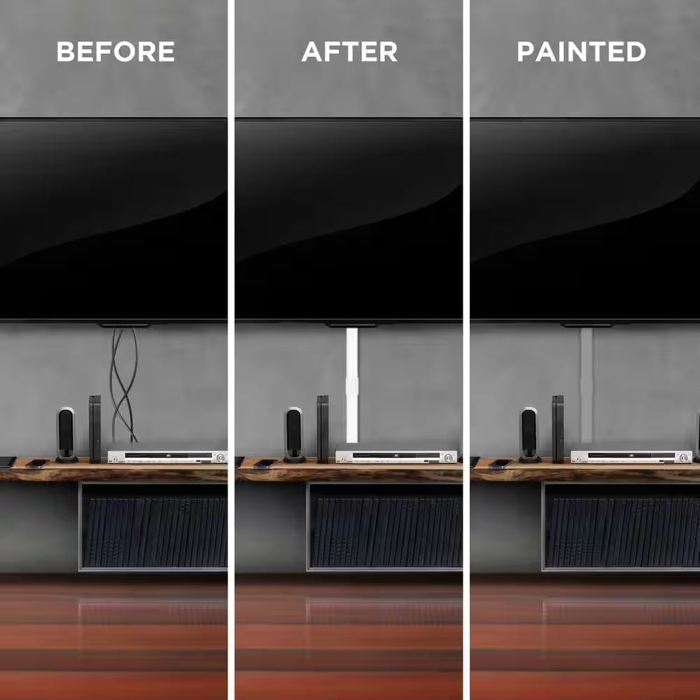 Complete Cable Concealer Management Kit in White