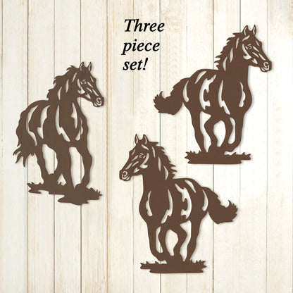 Metal Horse Art Wall Decal