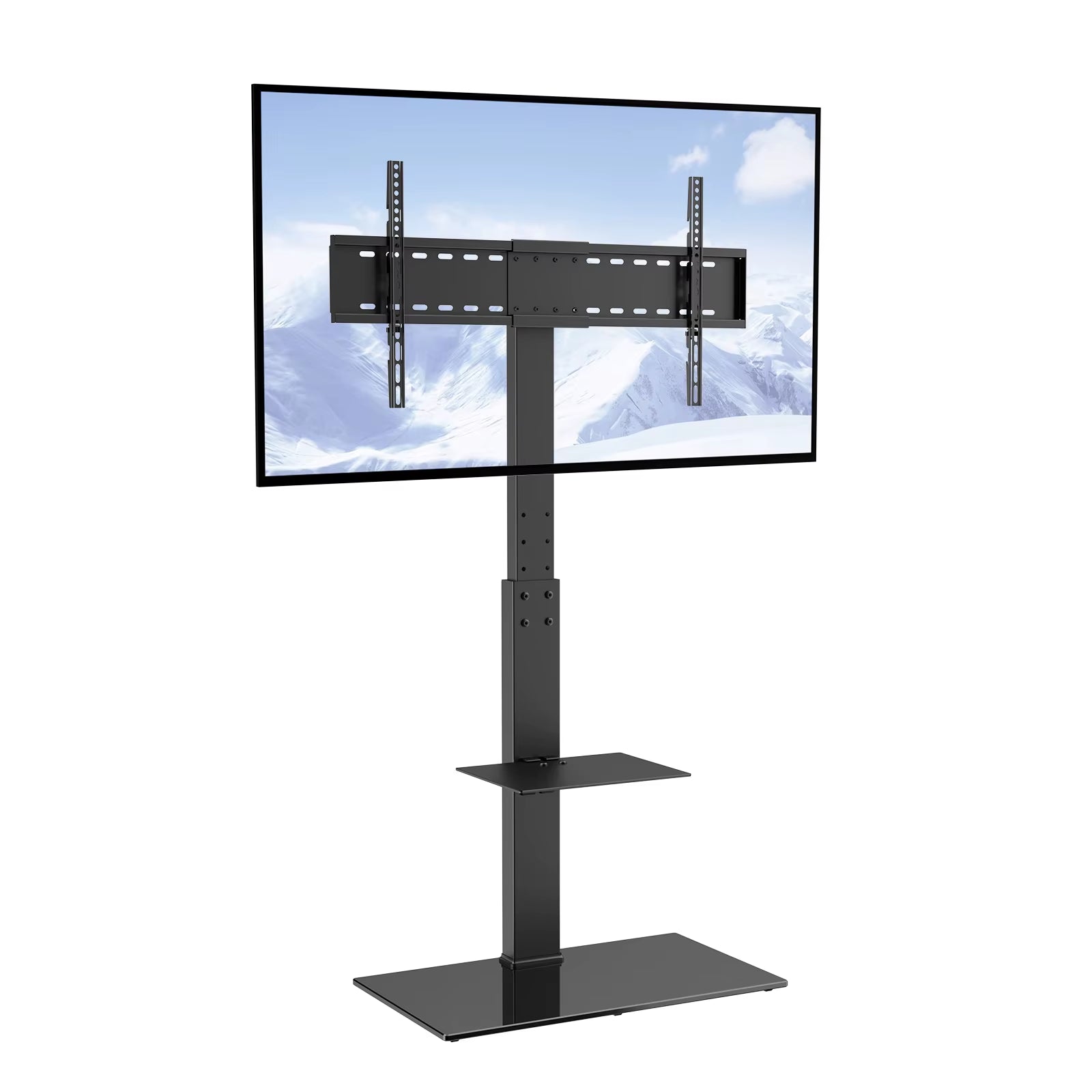 TV Stand Mount Swivel TV Stand for 32-55/ 65/ 85 Inch TV Height Adjustable Portable Floor TV Stand Max VESA 600X800Mm