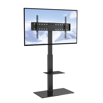 TV Stand Mount Swivel TV Stand for 32-55/ 65/ 85 Inch TV Height Adjustable Portable Floor TV Stand Max VESA 600X800Mm
