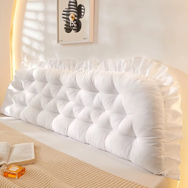 Rectangular Fashion Headboard Pillow Reading Bed Pillow for Sitting in Bed with Removable Cover