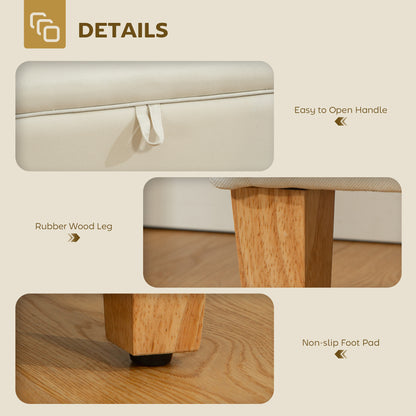 Linen Storage Ottoman for Storage Box, Bed End, Shoe Bench, Seating