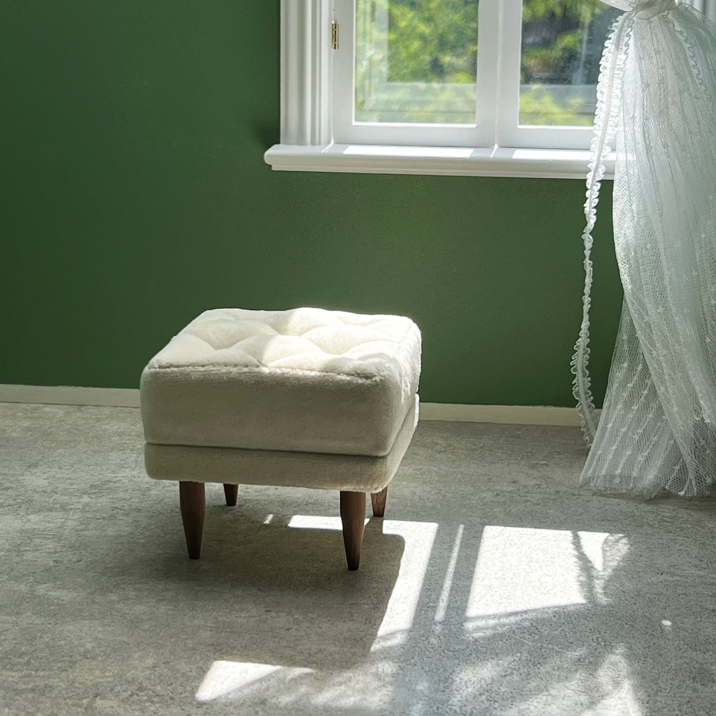 1/6 Bjd Ob11 Miniature Dollhouse Furniture Mini Model Living Room Furniture Kitchen Sofa/Footstool