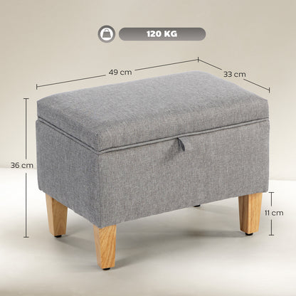 Linen Storage Ottoman for Storage Box, Bed End, Shoe Bench, Seating
