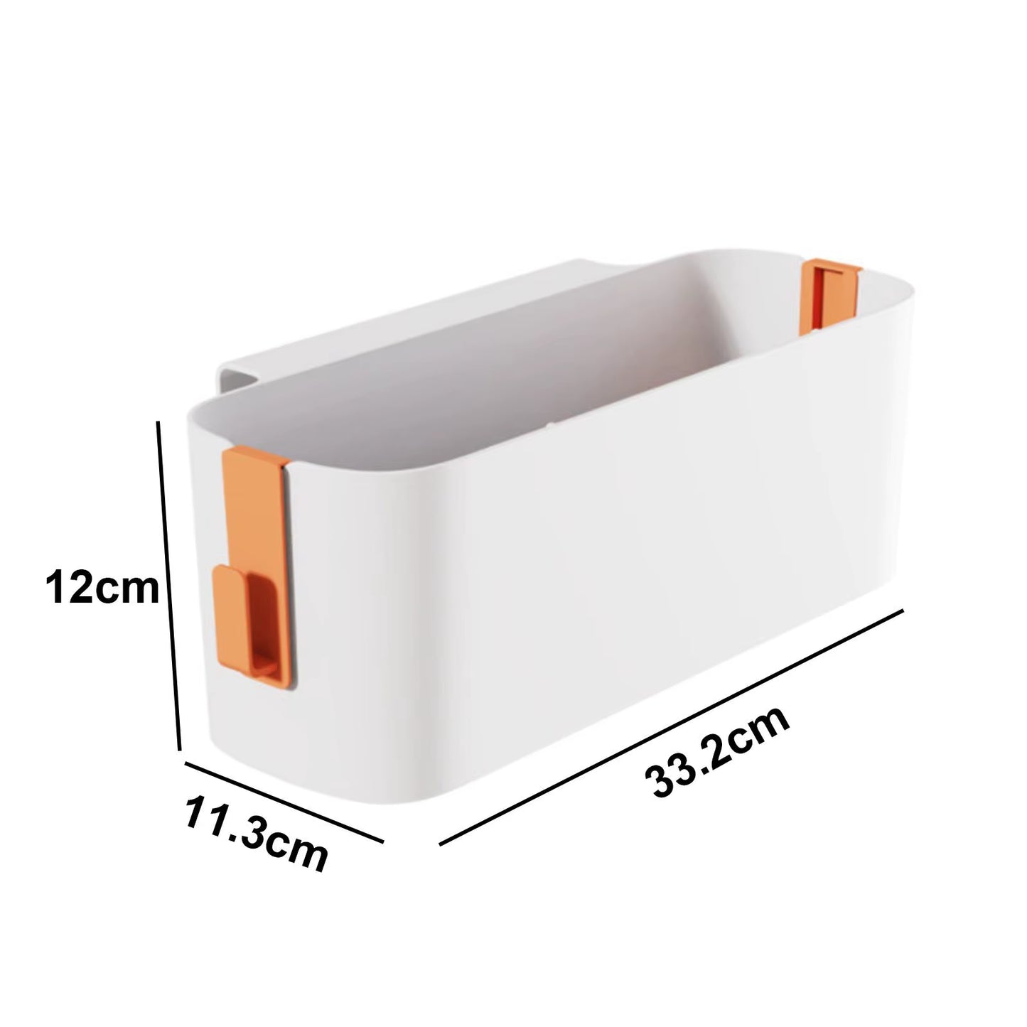 Bedside Storage Caddy Magazine Holder with Double Hook Bed Hanging Bag Organizer Box for Phone Crib Bed Rail Headboards Book