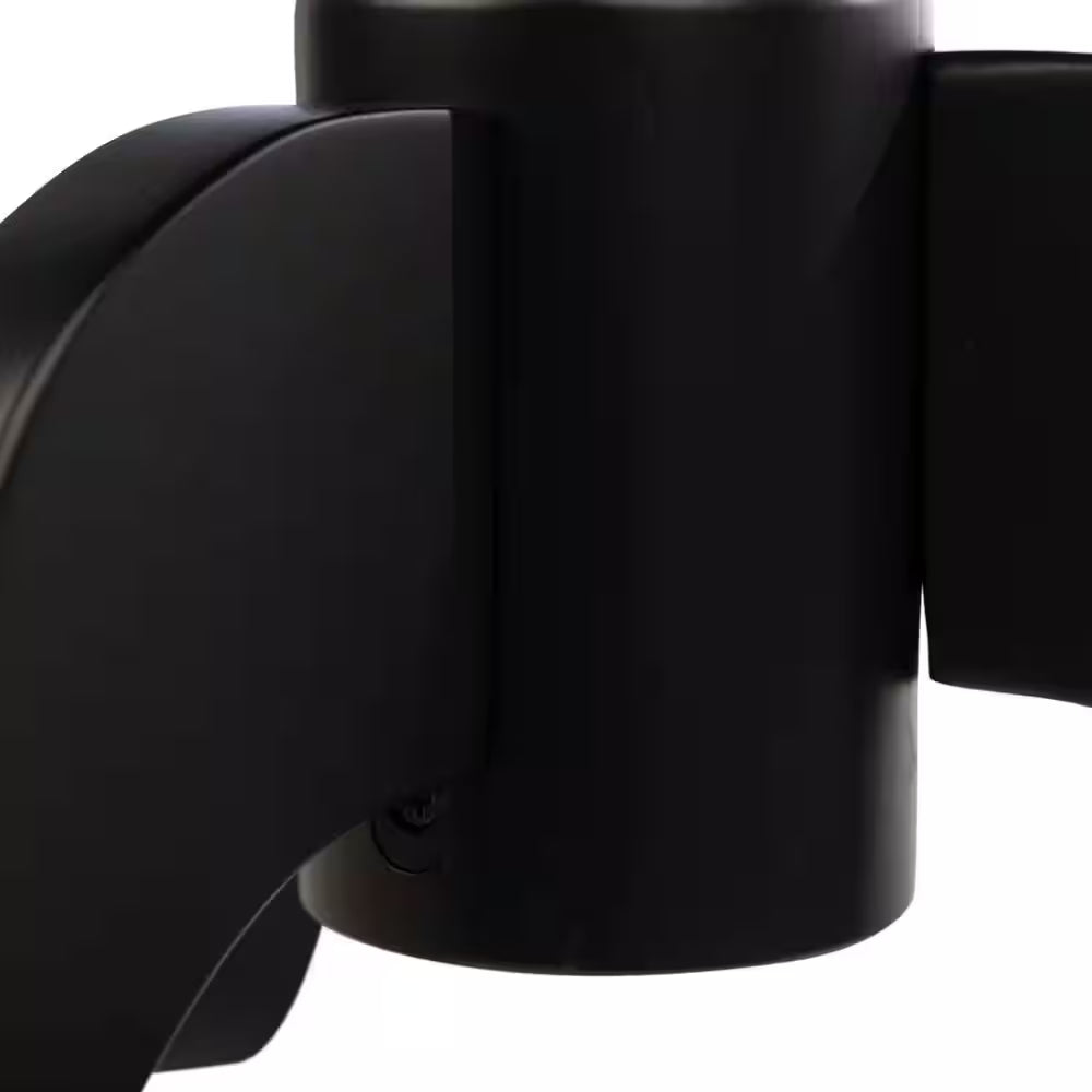 15.75 In. round Wood Pedestal Side Table, Black