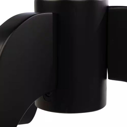 15.75 In. round Wood Pedestal Side Table, Black