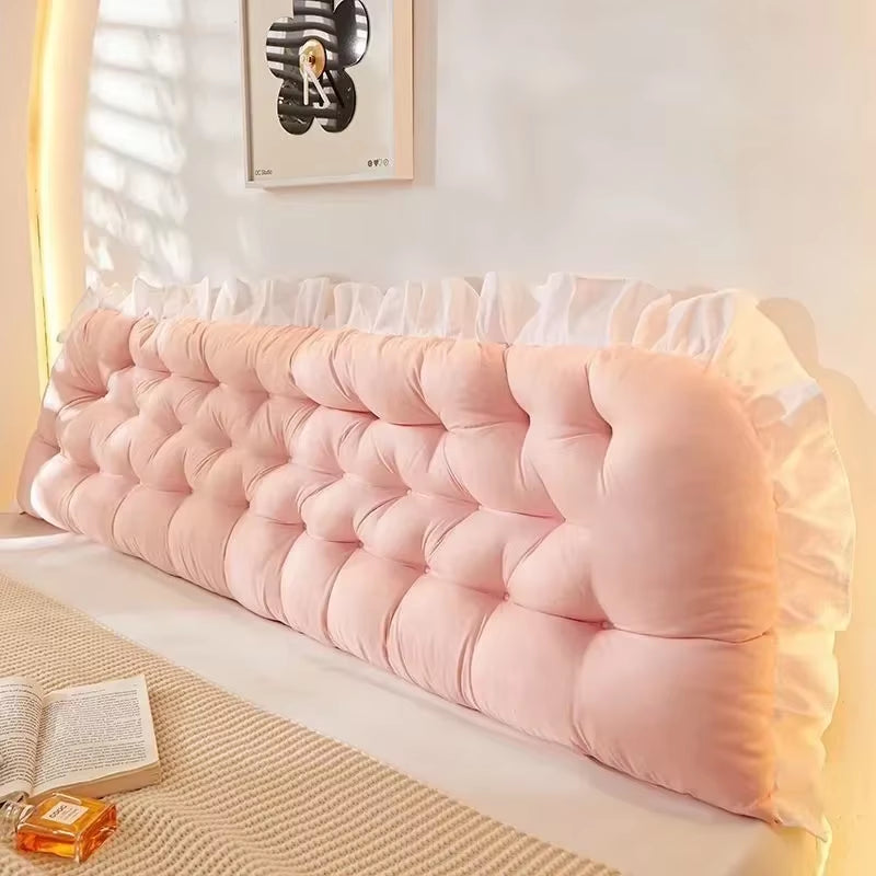 Rectangular Fashion Headboard Pillow Reading Bed Pillow for Sitting in Bed with Removable Cover