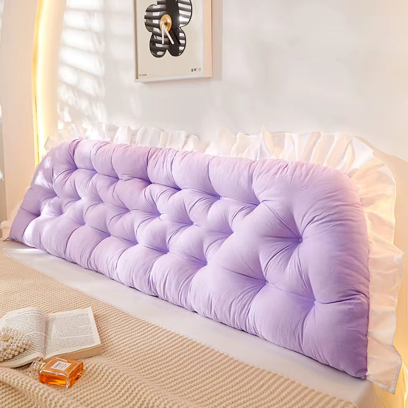 Rectangular Fashion Headboard Pillow Reading Bed Pillow for Sitting in Bed with Removable Cover