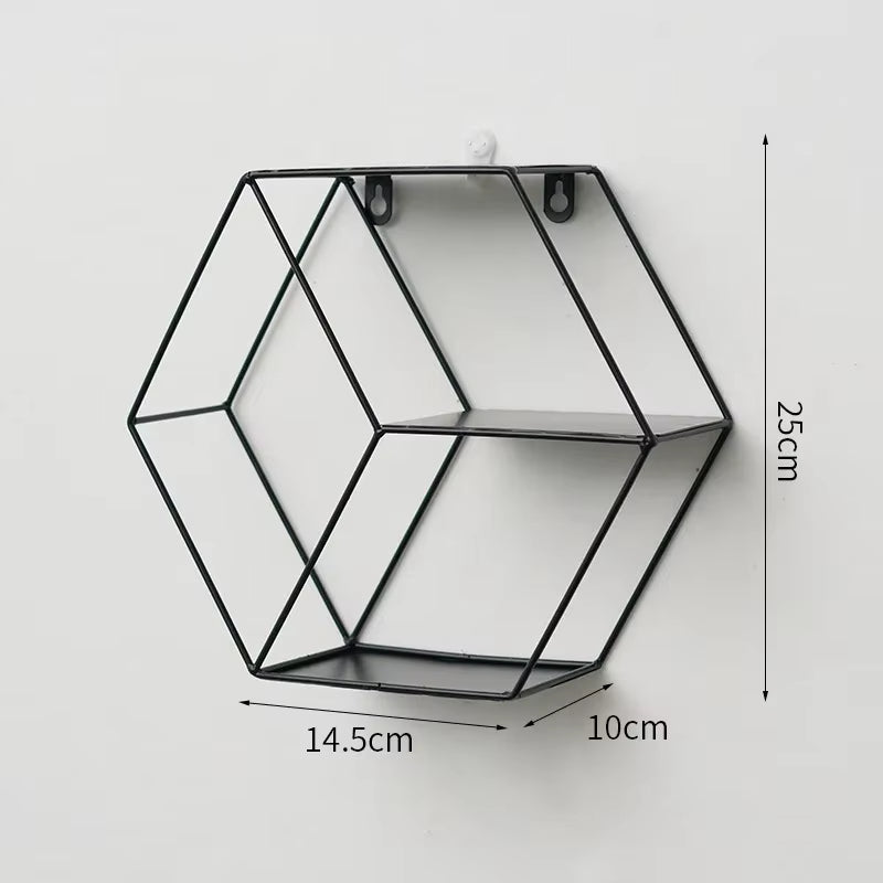 Wall Mounted Floating Shelves Decorative Shelves Circular Storage Rack Creative Plant Flower Pot Tray Nordic Home Decoration
