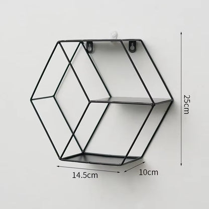 Wall Mounted Floating Shelves Decorative Shelves Circular Storage Rack Creative Plant Flower Pot Tray Nordic Home Decoration