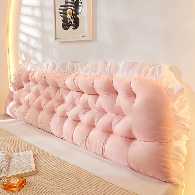 Rectangular Fashion Headboard Pillow Reading Bed Pillow for Sitting in Bed with Removable Cover