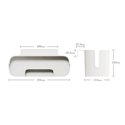 Bedside Storage Caddy Magazine Holder with Double Hook Bed Hanging Bag Organizer Box for Phone Crib Bed Rail Headboards Book