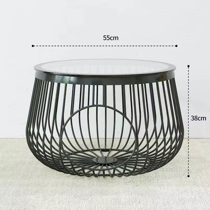 Cat Cage Coffee Table Wind Iron Art Creative Simple Sofa Coffee Table Metal Living Room Office Bedroom Coffee Table Side Table