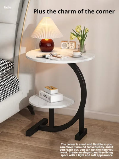 Household Mini Coffee Table Sofa Side Table Bedside Storage Shelf Balcony Coffee Table Shelves