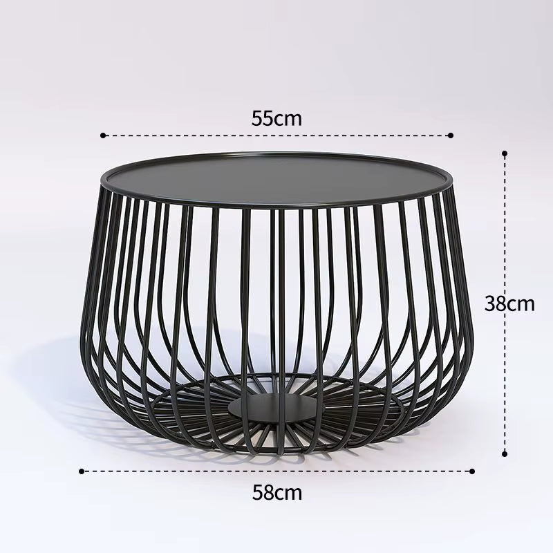 Cat Cage Coffee Table Wind Iron Art Creative Simple Sofa Coffee Table Metal Living Room Office Bedroom Coffee Table Side Table