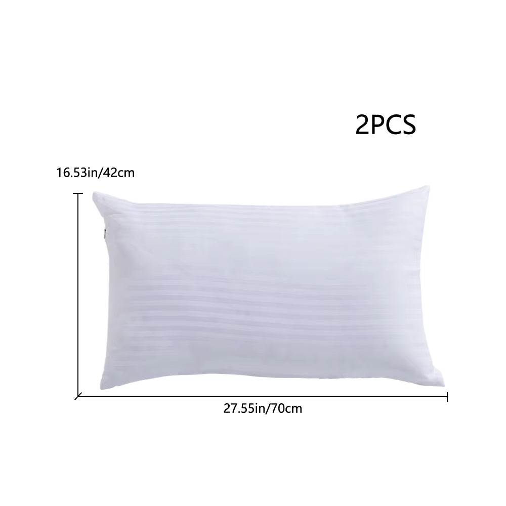 【】Polyester Bed Pillow Insert 2-Pack Replaceable Washable