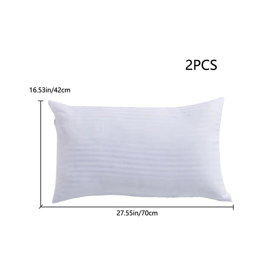 【】Polyester Bed Pillow Insert 2-Pack Replaceable Washable