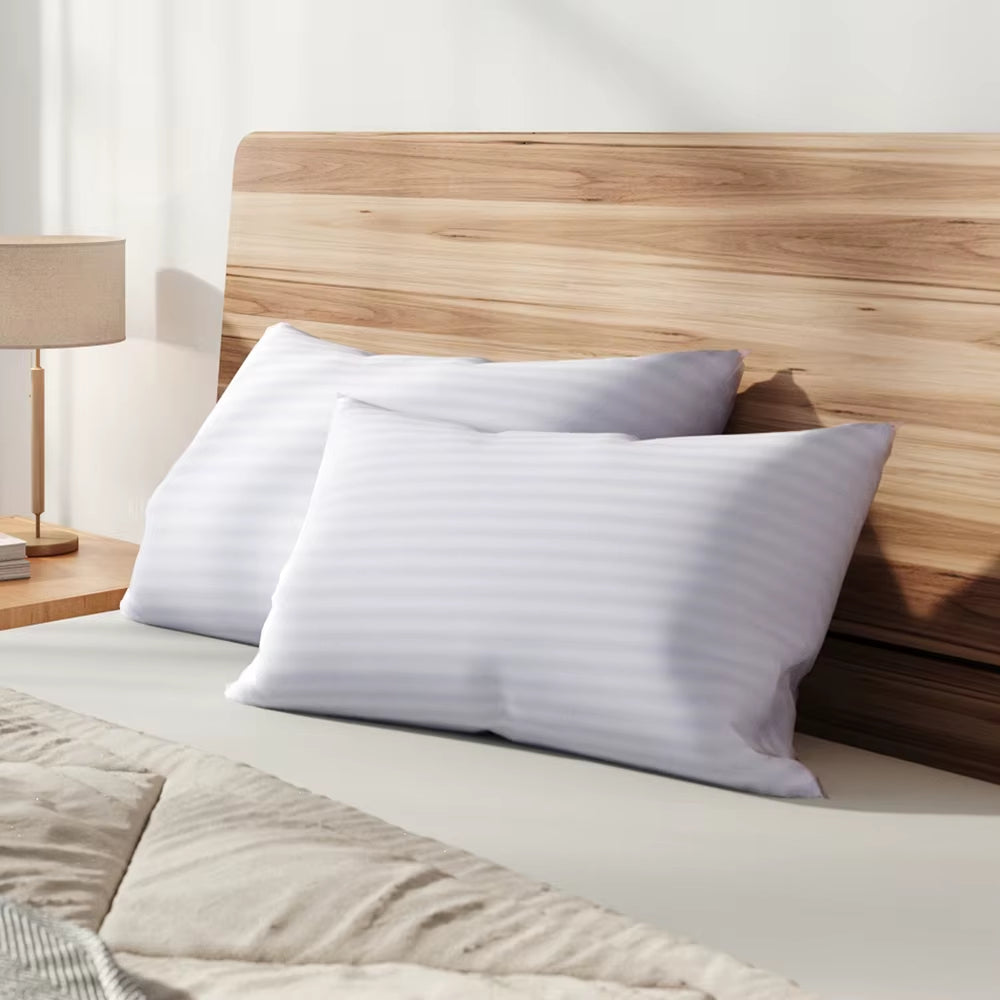 【】Polyester Bed Pillow Insert 2-Pack Replaceable Washable